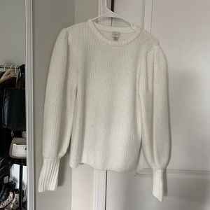 PUFF SHOULDER SWEATER